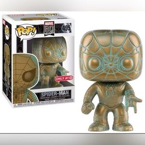 Marvel 80th Anniversary Bobblehead Spider-Man Pop! Figure - Black and Gray